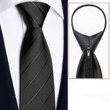 Men's British Business Suit Zipper Tie