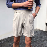 Men's Casual High Waist Straight Shorts