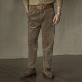 Corduroy Cargo Loose Straight Trousers