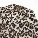 Vintage Leopard Loose Lapel Shirt