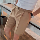 Men's Business Slim Casual Solid Color Suit Pants