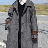 Retro Wool Mid-length Over-the-knee Coat