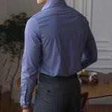 Men's Business Slim Fit Vertical Striped Shirt