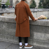 Thickened Warm Over-The-Knee Woolen Coat