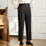 Vintage Double Pleat Non-iron Drape Trousers