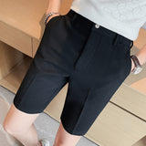 Waffle Casual Straight Solid Color Cropped Pants