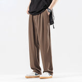 Drape Casual Thin Loose Straight Long Trousers