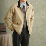 Short British Style Casual Stand Collar Jacket