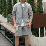 Men's Summer Casual Loose Retro Thin Sun Protection Suit