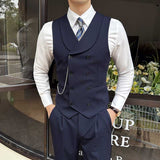 Men's Business British Double Breasted Suit Vest