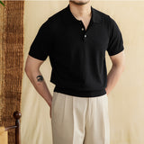 POLO Solid Color Thin T-shirt