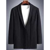 Men's Buttonless Business Casual Suit Jacket Cardigan