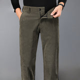 Corduroy Loose Straight Pants