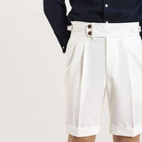 Men's Retro Casual Two Button Shorts