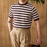 Summer Striped Crew Neck T-Shirt