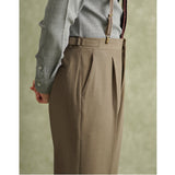 Casual Business Straight Trousers Retro High Waist Pants