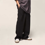 Men's Waffle Retro Wide-Leg Straight-Leg Slacks