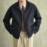 Short British Style Casual Stand Collar Jacket