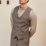 Men's Retro British Slim Business Casual Vest