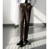 Business Slim High Waist Straight Pants