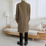 Loose Double-breasted Thick Woolen Coat