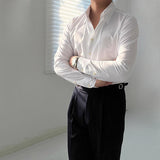 Bamboo Fiber Non-iron Wide Collar Shirt