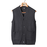 Casual Business Retro Knitted Cardigan Vest