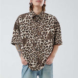 Vintage Leopard Loose Lapel Shirt