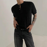 Men's Summer Twist Knit T-shirt