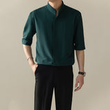 Slim Fit Business Short Sleeve Shirt