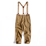 Men's British Vintage Overalls Casual Jumpsuit