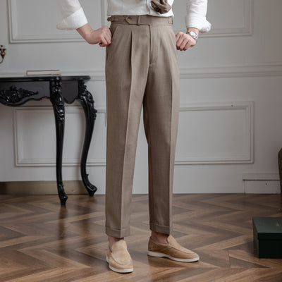 Thin Retro High Waist Pants