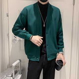 Men's Casual British Knit Cardigan Solid Color Jacket