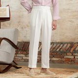 Summer Linen Cotton Breathable Thin High Waist Straight Pants