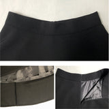 Irregular High Waist Back Zipper Skirt