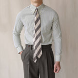 Business Slim Striped Shirt