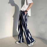 Textured Tie-dye Wide-leg Pants Casual Mopping Pants Loose Drape Pants