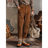 Men's Vintage Cargo Corduroy Overalls