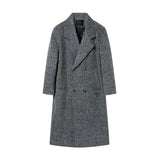 Men's Retro Casual Loose Long Sleeve Lapel Button Up Coat