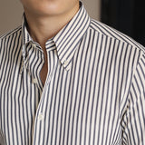 Men's British Vintage Business Casual Striped Shirt