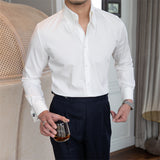 Wrinkle Resistant Slim Fit Long Sleeve White Shirt