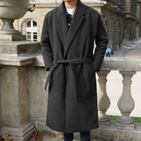 Thickened Warm Over-The-Knee Woolen Coat