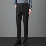 Men's Casual Business Elastic Waist Trousers