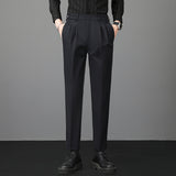 Men's Casual Slim Solid Color Business Suit Pants