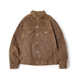 American Retro Workwear Heavy Canvas Waxed Jacket