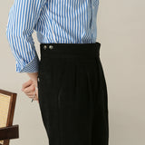 Men's Corduroy Drape Non-iron Straight-leg Trousers