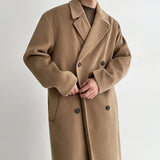 Solid Color Woolen Loose Thick Coat