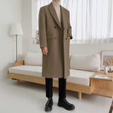 Loose Double-breasted Thick Woolen Coat