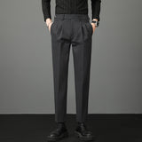 Men's Casual Slim Solid Color Business Suit Pants