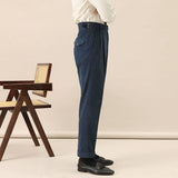 Men's Corduroy Straight-leg Warm Drape Trousers